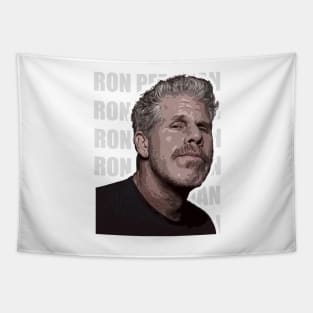 Ron Perlman Vector Art Tapestry