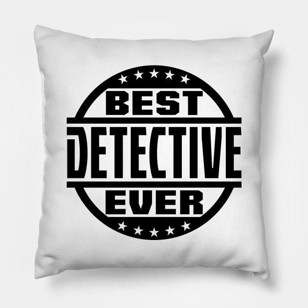 Best Detective Ever Pillow by colorsplash