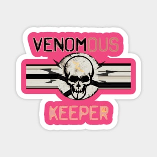 Venomous Keeper Skull (pink) Magnet