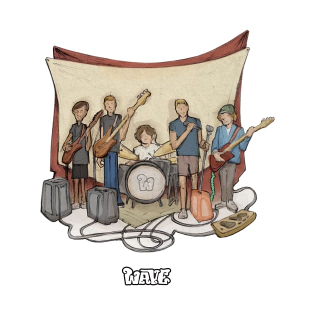 Wave the Band Illustration by samuel sisco