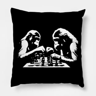 monkeys play chess Pillow