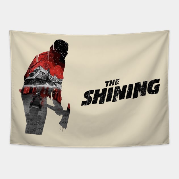 The Shining  directed by Stanley Kubrick staring Jack Nicholson Tapestry by CS77