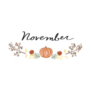 november harvest month border T-Shirt