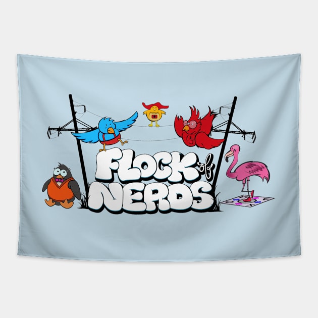 Flock of Nerds - Flock Together Tapestry by FlockOfNerds