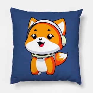 Smiling Astrofox! Pillow