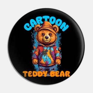 Cartoon Bear - Graffiti style Pin