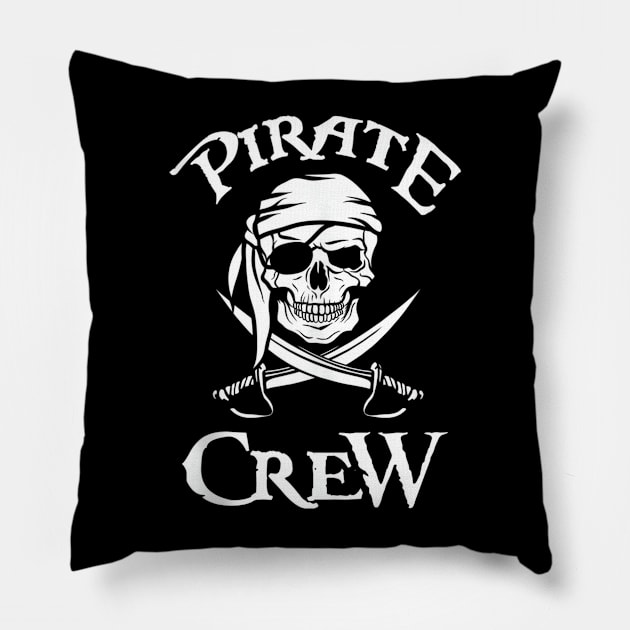 Pirate costume - Pirate flag decoration - Skull pirate crew Pillow by Origami Fashion