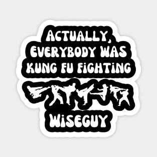 Actually Everybody Was Kung Fu Fighting Wiseguy Magnet