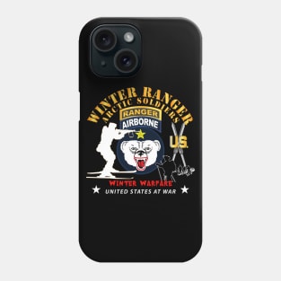 Army - Winter Ranger - Arctic Soldiers w SKI Br X 300 Phone Case