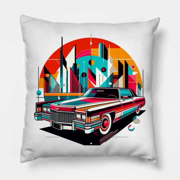 Cadillac DeVille Pillow by Vehicles-Art