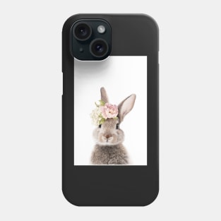 Peek-a-boo Floral Bunny Phone Case