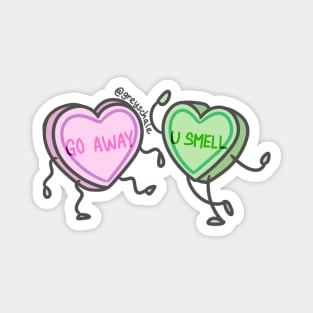 Anti-Love Hearts Magnet