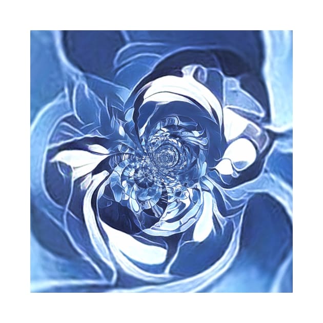 complex pattern and design in shades of BLUE in ICE by mister-john