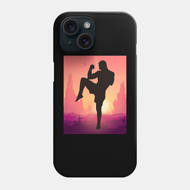 MMA Sunset Phone Case by Carmello Cove Creations