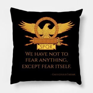 Gaius Julius Caesar Ancient Roman Quote Pillow