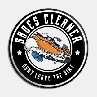 Shoes Cleaner Illustration Pin