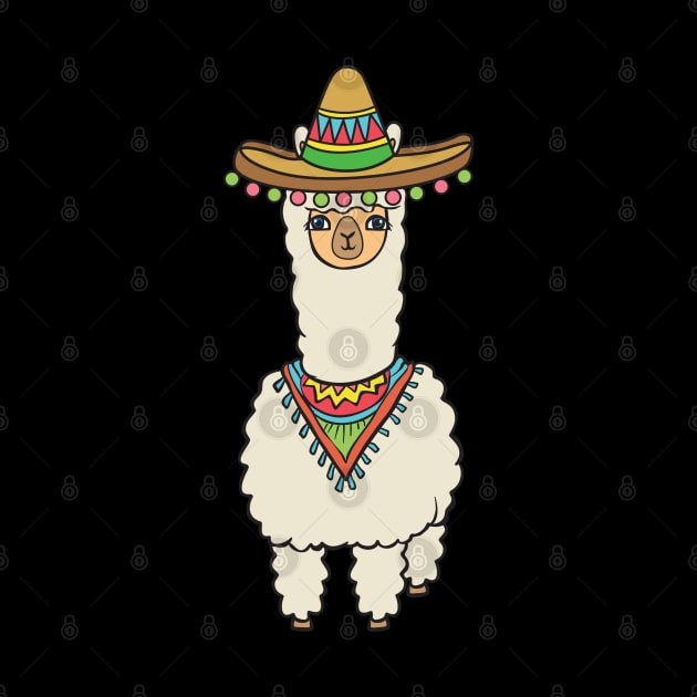 Alpaca with sombrero by theanimaldude