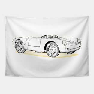 550 Spyder Wireframe Tapestry