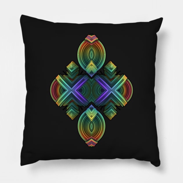 Medallion in 3-D Pillow by lyle58
