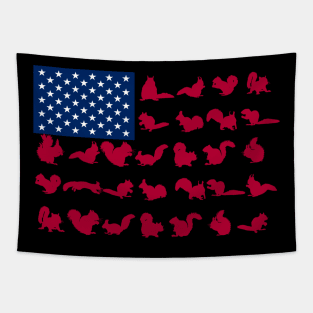 Squirre American Flag Costume Gift Tapestry