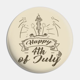 4th of July Fireworks Design 1 Pin