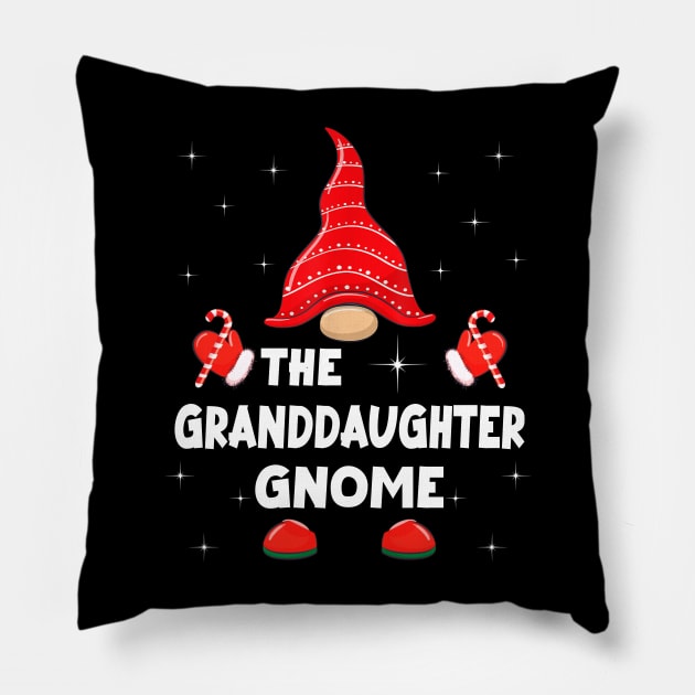 The Granddaughter Gnome Matching Family Christmas Pajama Pillow by Foatui