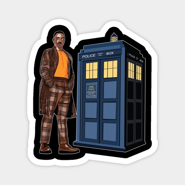 THE DOCTOR IS HERE! Magnet by KARMADESIGNER T-SHIRT SHOP