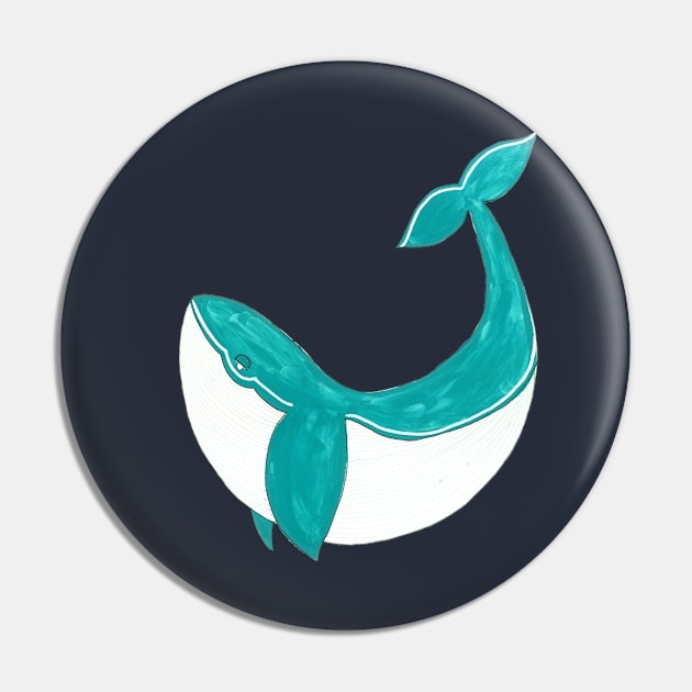 Dancing Whale Pin by DoodlesAndStuff