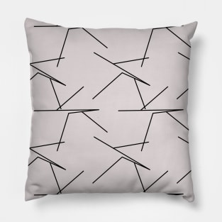 patterned, pattern, decor, ornament, seamless,  repeat, geometric, line, minimalism, elegant, concise Pillow