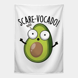 Scare-vocaco Funny Avocado Puns Tapestry