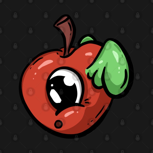 Cute Flying Cherry Cartoon Illustration by Squeeb Creative