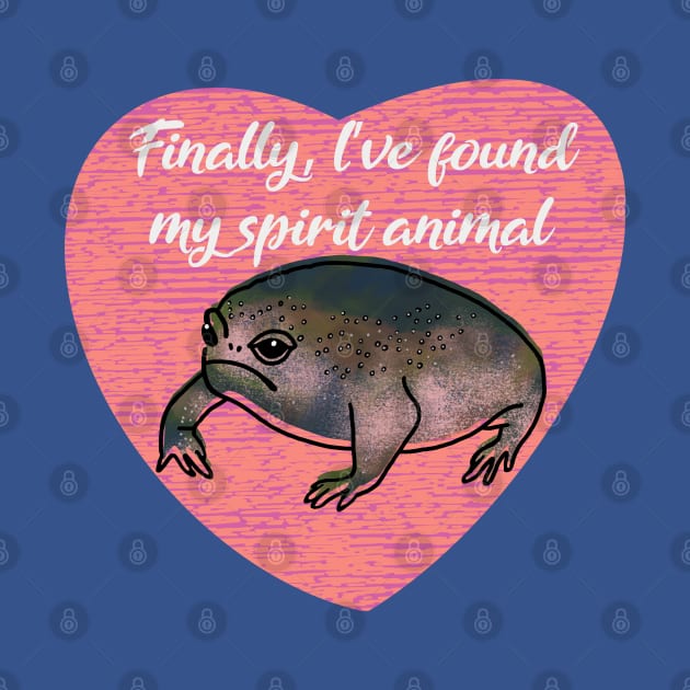 Black Desert Rain Frog Finally, I have found my spirit animal Love Heart by okpinsArtDesign