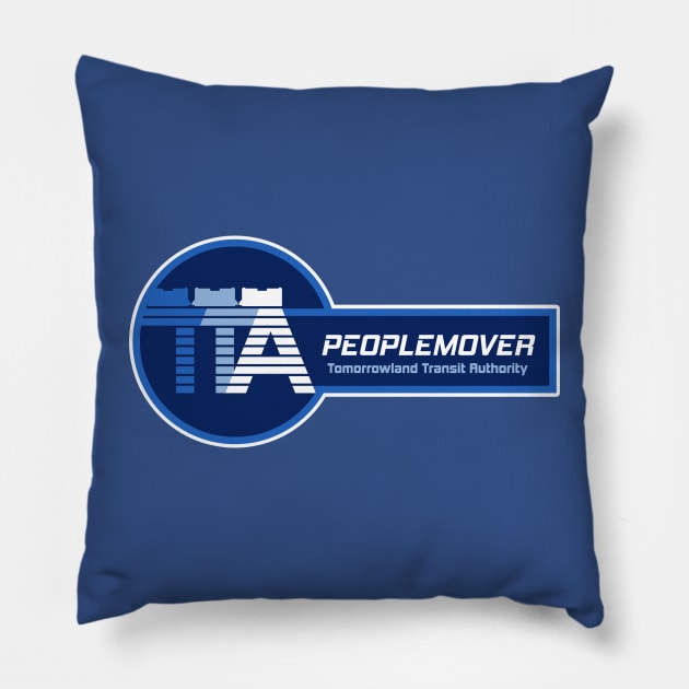 TTA - Tomorrowland Transit Authority Pillow by ThemeParkPreservationSociety