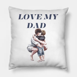 this dad loves his triplets Pillow