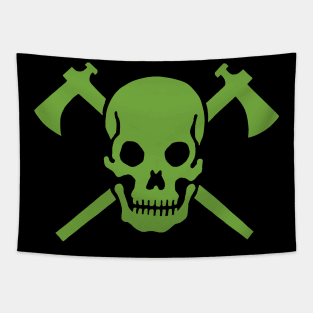 Skull Tomahawk Tapestry