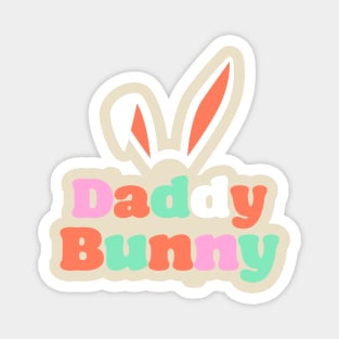 'Daddy Bunny' Easter T-Shirt Magnet