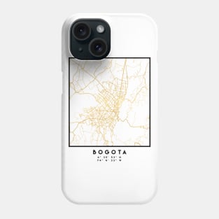 BOGOTA COLOMBIA CITY STREET MAP ART Phone Case