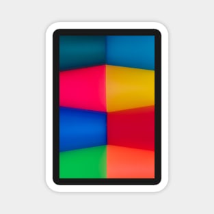 Abstract Multi Coloured Background Magnet