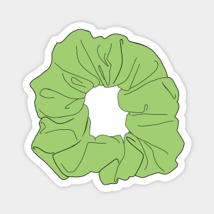 Green Scrunchie Magnet