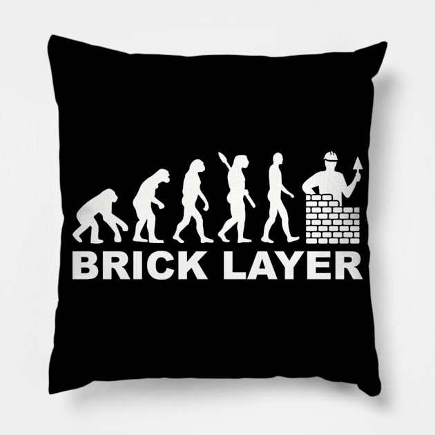 Brick layer evolution Pillow by Designzz