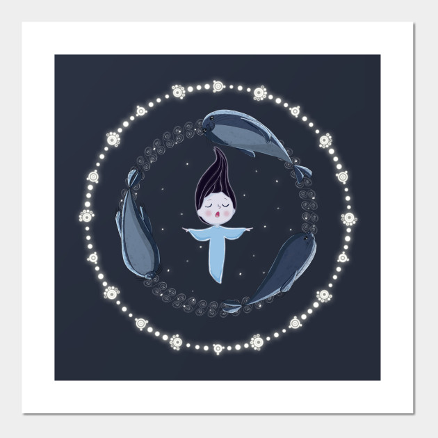 Song Of The Sea Selkie And Seals Song Affiche Et Impression D Art Teepublic Fr