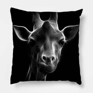 giraffe, glowing giraffe Pillow