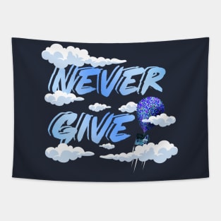 never give up Tapestry