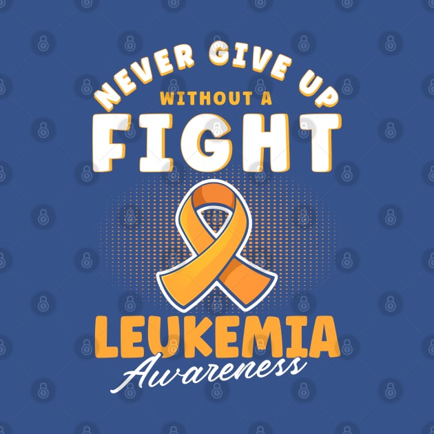 Orange Ribbon Cancer Leukemia gift by Toeffishirts