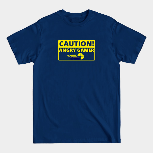 Disover Caution Angry Gamer Funny Gamer Merch - Gamer - T-Shirt