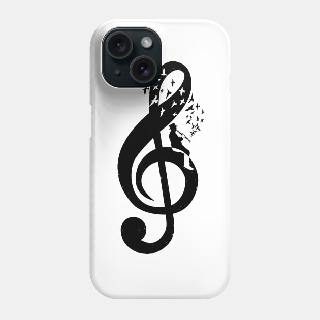 Treble Clef - Clarinet Phone Case by barmalisiRTB