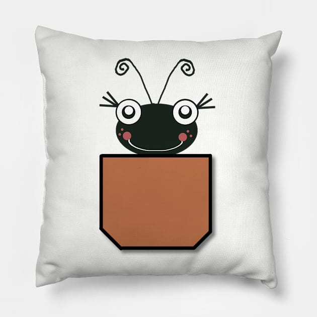 Pocket Bug Pillow by LochNestFarm