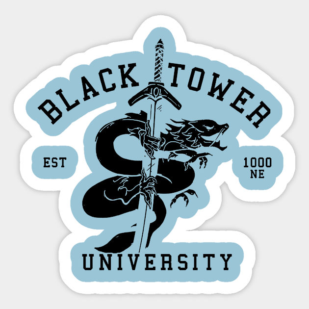 Black Tower University Hotel College Batumi Book Kempinski Aufkleber Teepublic De