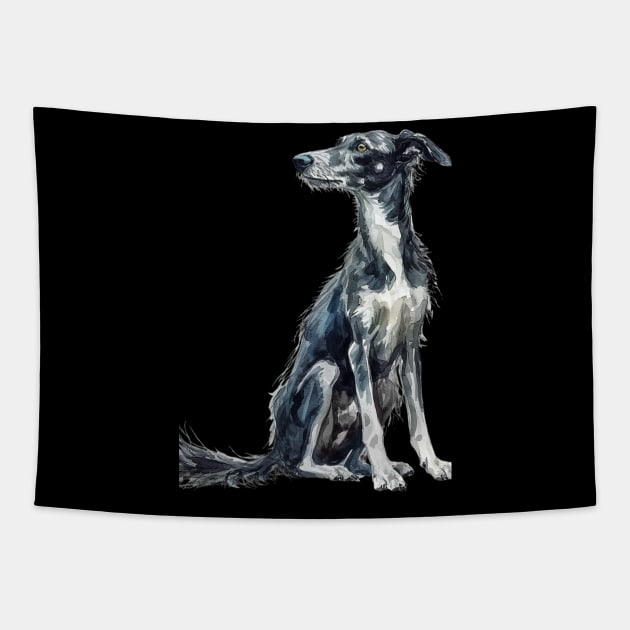 Lurcher Tapestry by DavidBriotArt