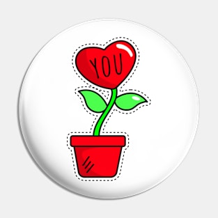 Pot Of Love Pin